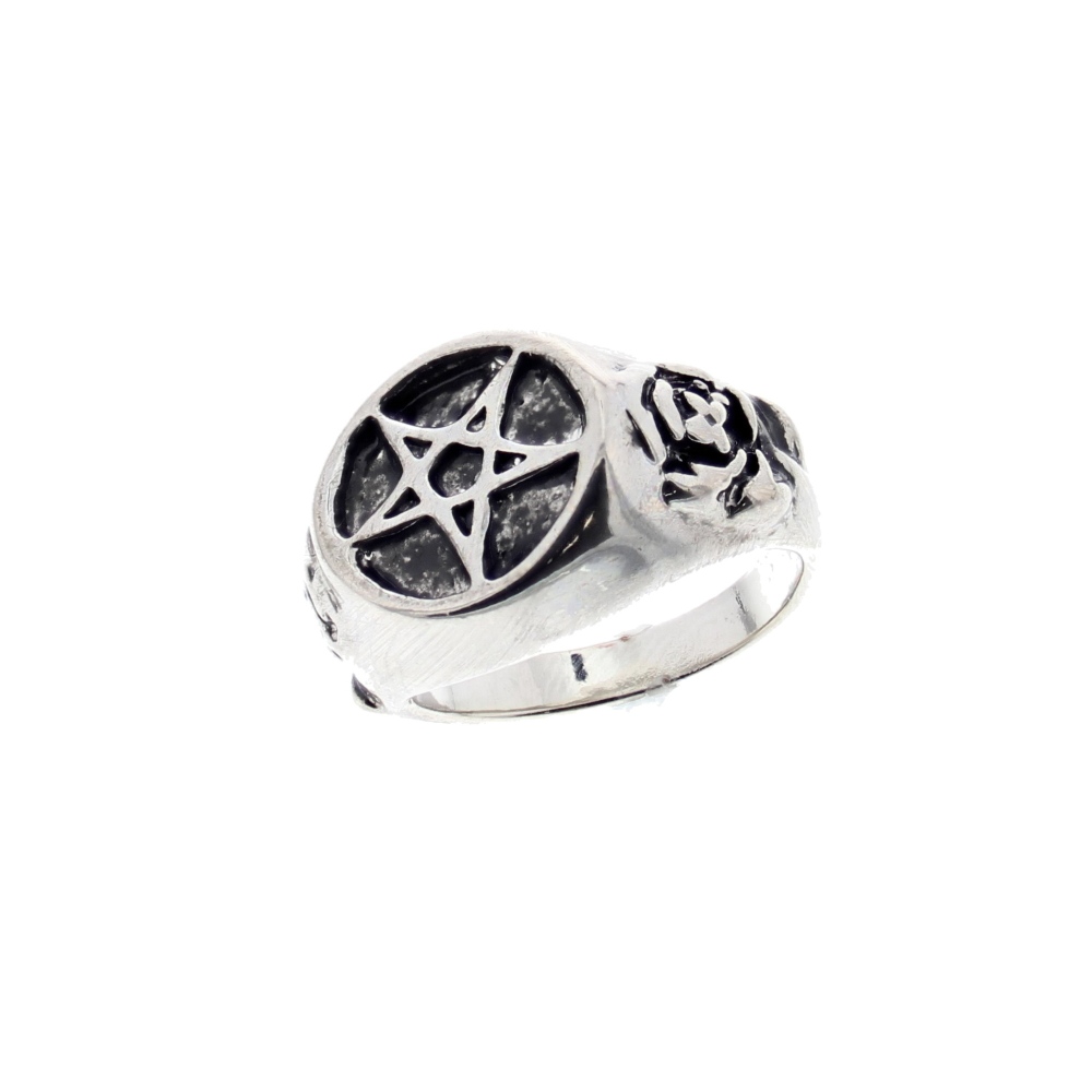 Zac's Alter Ego - Pentagram Ring - Zilverkleurig